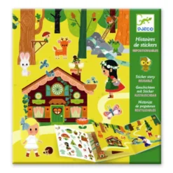 Genanvendlige Stickers med Magiske Skov