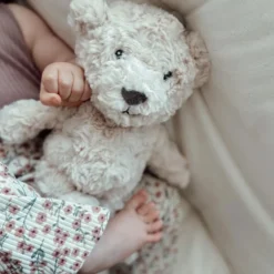 Genopladelig Lou Hjertelydsbamse (Beige)