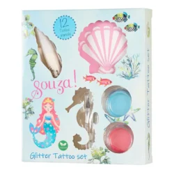 Glitter Tatoveringssæt Havfrue