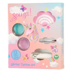 Glitter Tatoveringssæt Unicorn