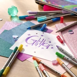 Glitter Tusser med Dobbelt Spids i Tyk/Tynd (20 stk)