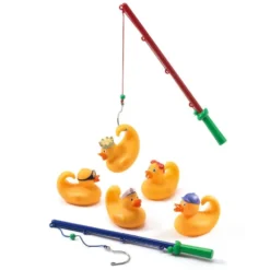 Gule Badeænder med Fiskestænger