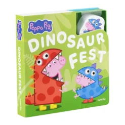 Gurli Gris Bog Med Træfigurer - Dinosaurfest