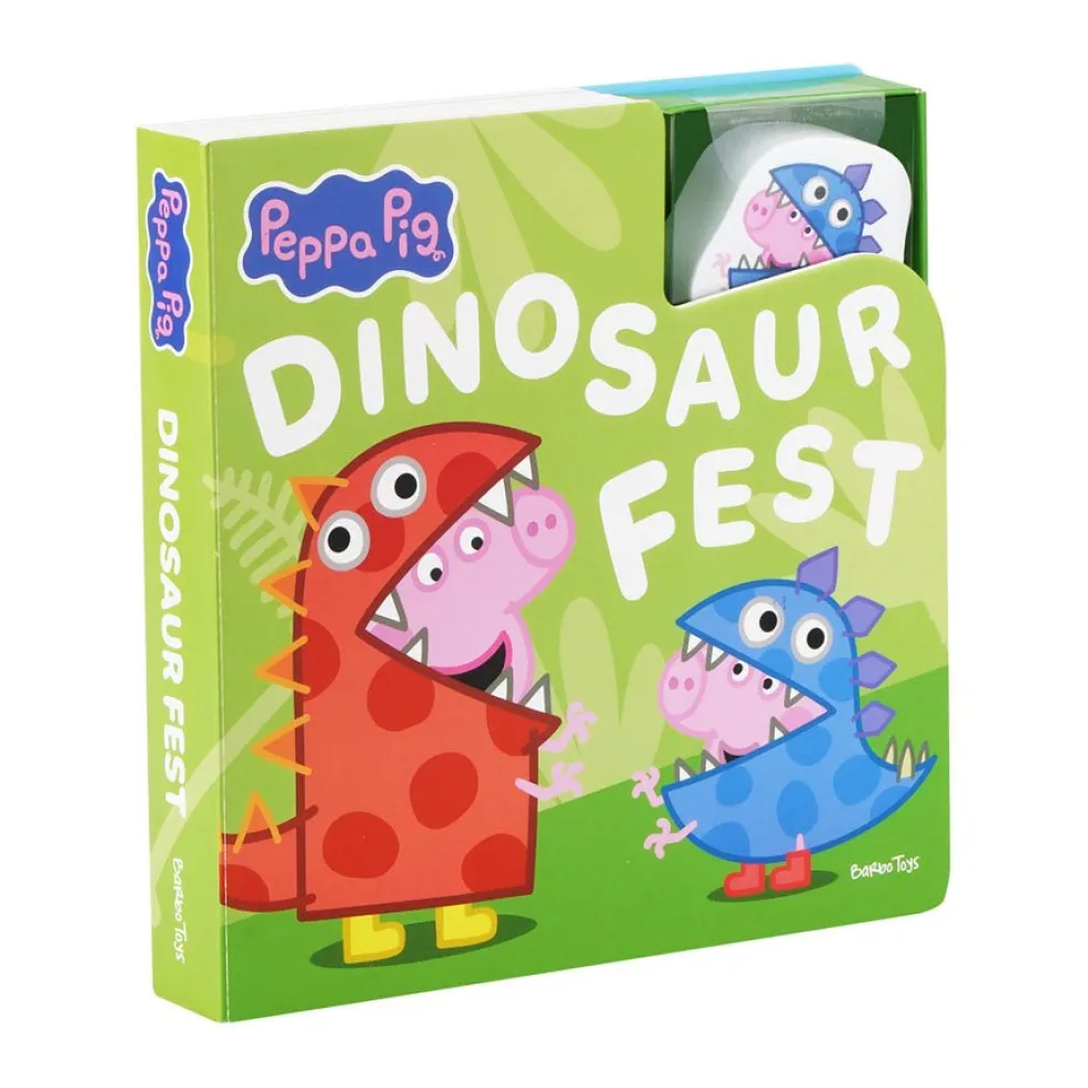 Gurli Gris Bog Med Træfigurer - Dinosaurfest