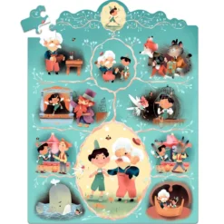 Historie Puslespil med Pinocchio (54 brikker)