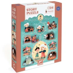 Historie Puslespil med Pinocchio (54 brikker)