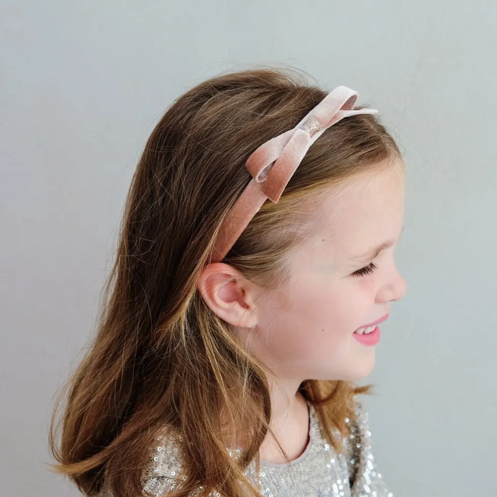 Hårbøjle Pink Violet Bow