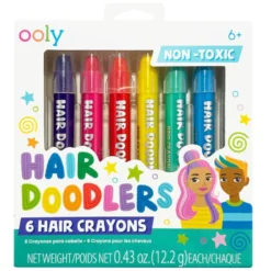 Hårmaling Hair Doodlers (6 stk)