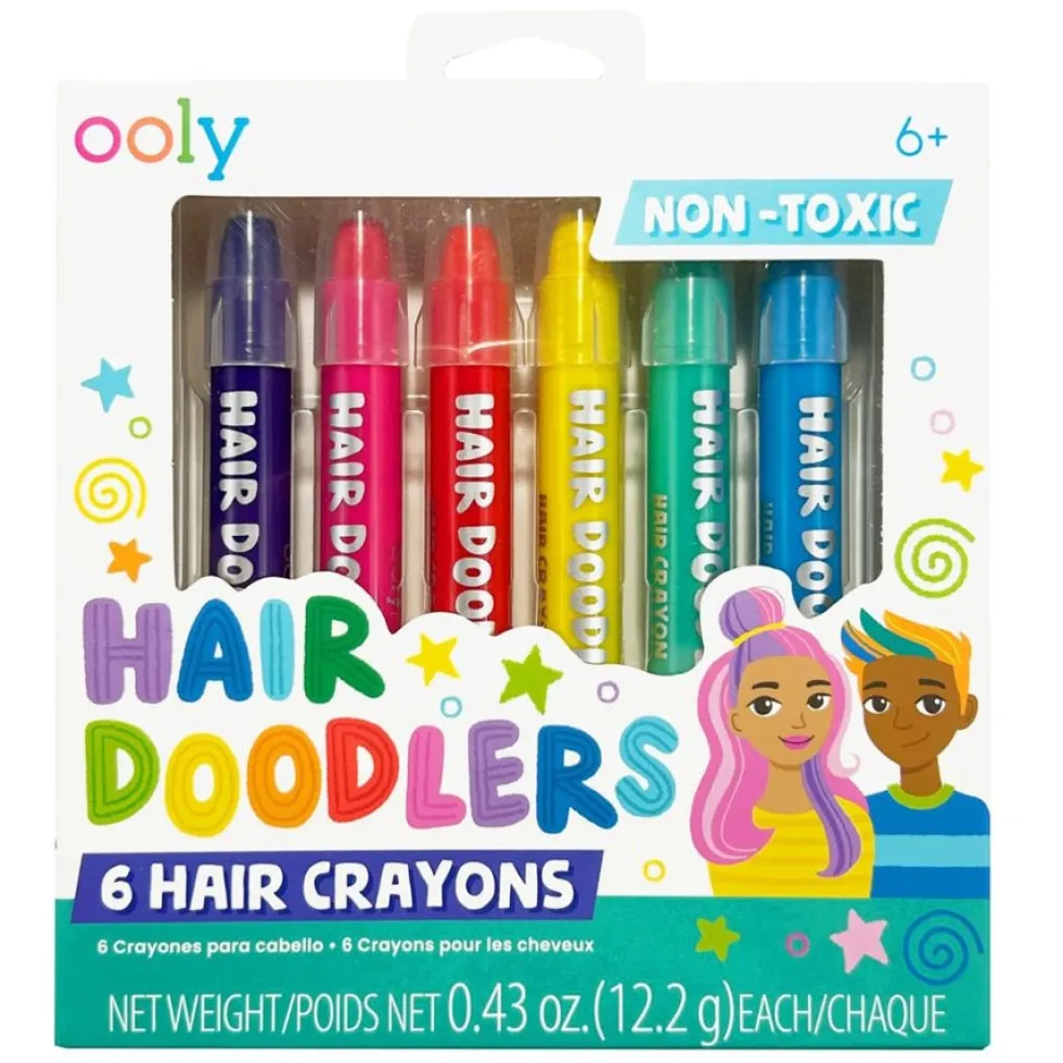 Hårmaling Hair Doodlers (6 stk)