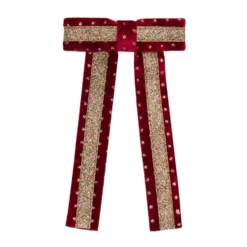 Hårsløjfe Red Burgundy Circus