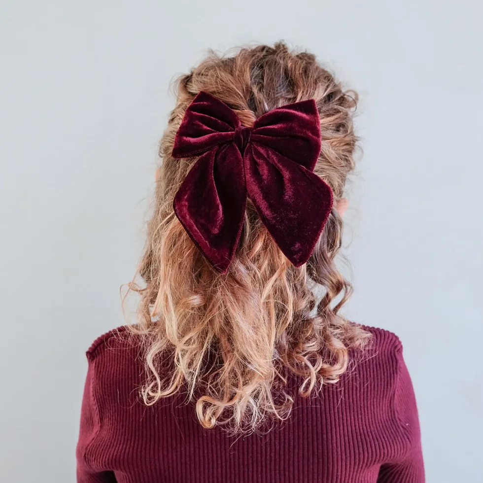 2 Hårsløjfer Red Tartan Agnes Pony Pals