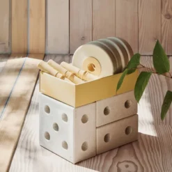 3-i-Gåvogn Baby Walker Sand Grey/Honey Yellow