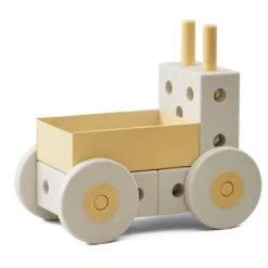 3-i-Gåvogn Baby Walker Sand Grey/Honey Yellow
