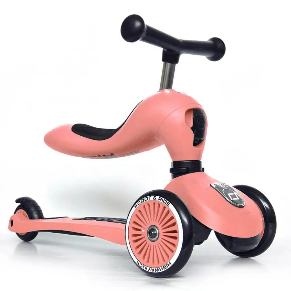 2-i-1 Løbehjul Highway Kick 1 i Peach