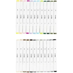 Illustration Marker, Pastelfarver - Standardfarver, Streg 1+8 mm