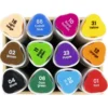 Illustration Marker, 12 stk Standardfarver, Streg 1+8 mm
