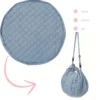 2-I-1 Noomad Dusty Blue Legetæppe & Organizer