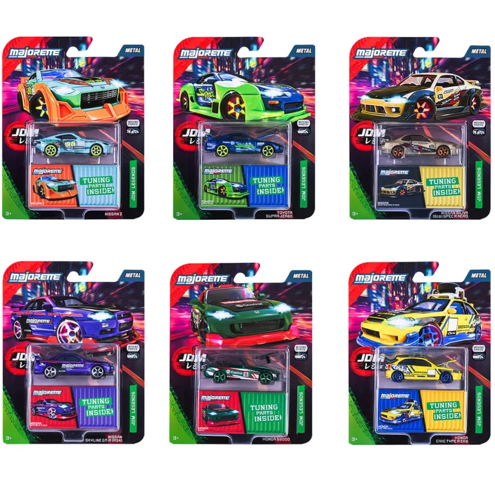 JDM Legends Deluxe Cars - Flere varianter (1 stk)