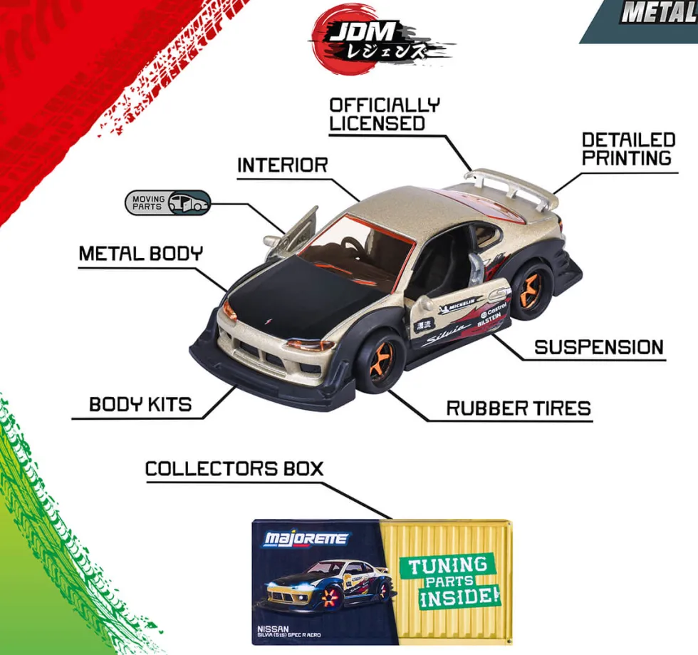 JDM Legends Deluxe Cars - Flere varianter (1 stk)