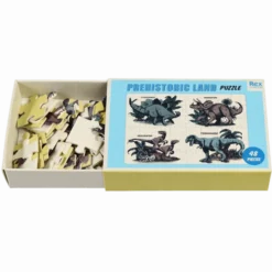 Jigsaw Puslespil i Tændstikæske, Prehistoric Land