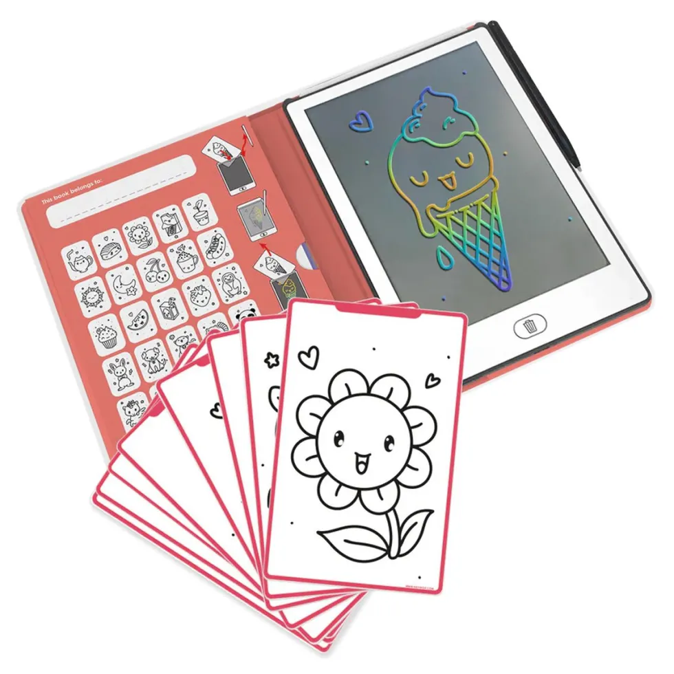 Kidydraw Mini Skitsebog med LCD Skærm, Kawaii