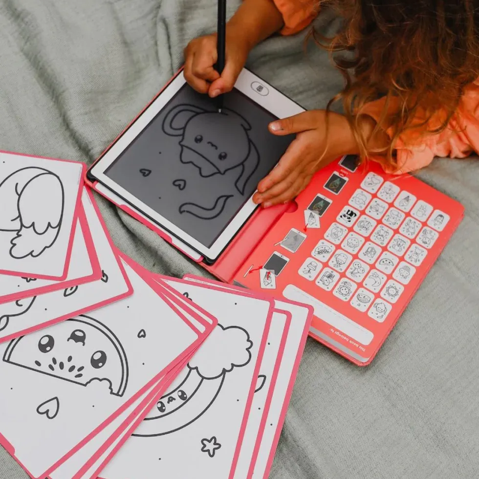 Kidydraw Mini Skitsebog med LCD Skærm, Kawaii