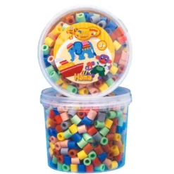 Klare Farver Maxi Perler i Bøtte (600 stk)