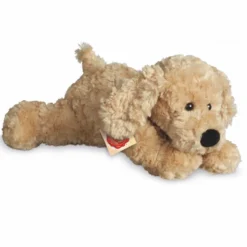 Liggende Hund i Beige (28 cm)