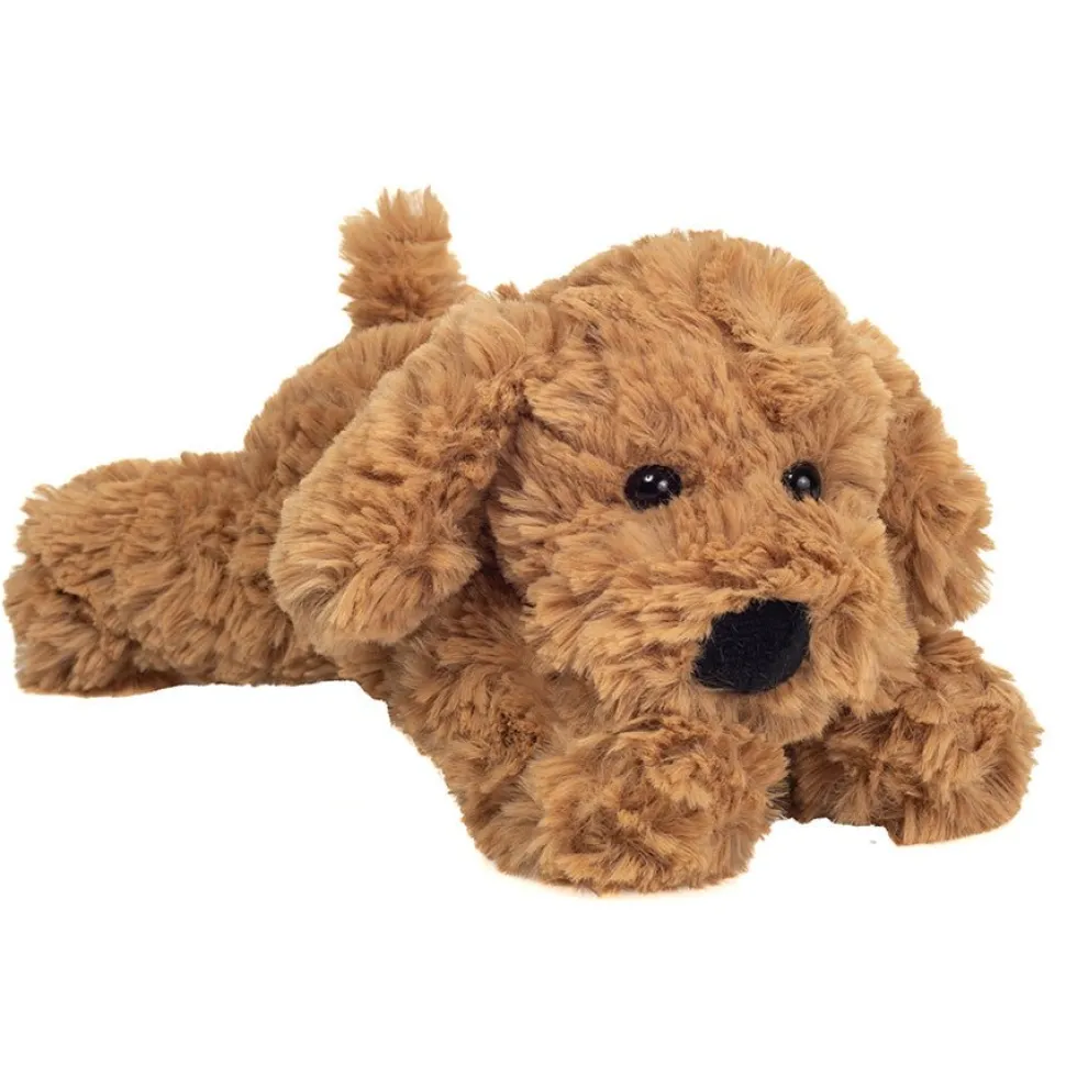 Liggende Hund i Brun (20 cm)