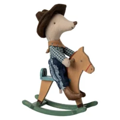 Lillebror Cowboymus På Gyngehest