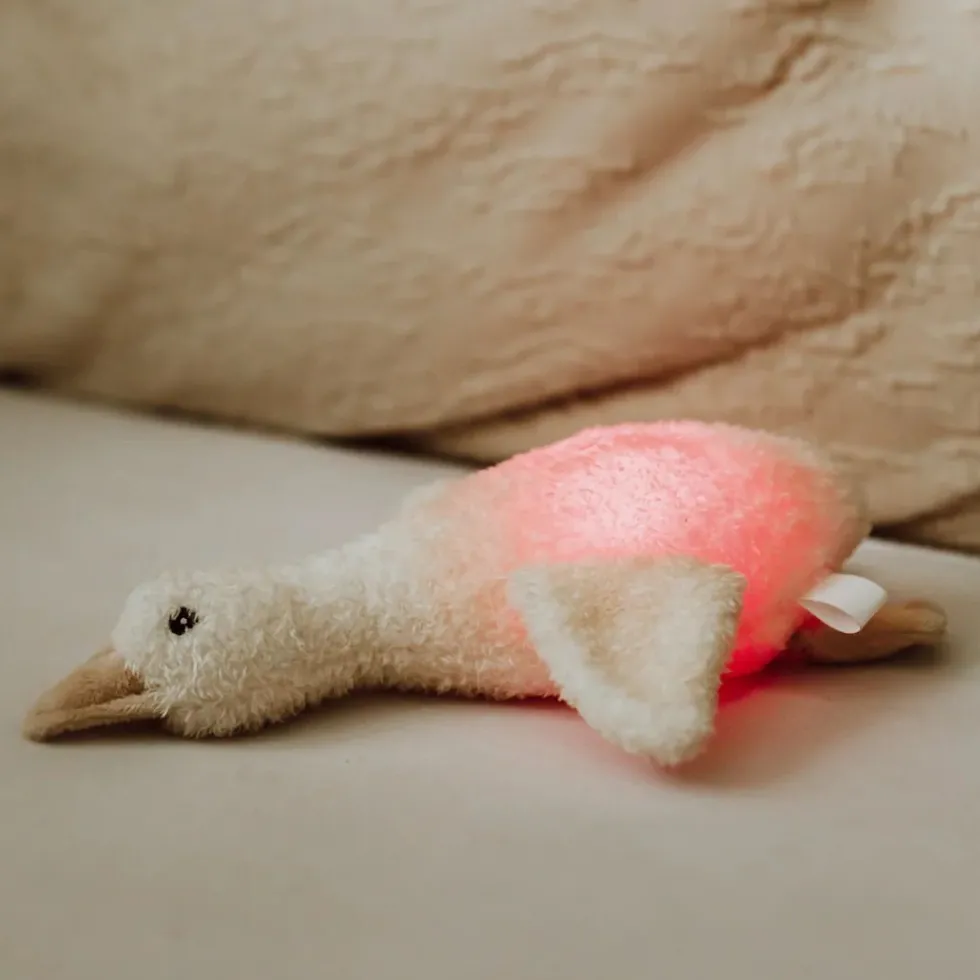 Liva Plys Natlampe Beige