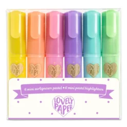 Lovely Paper Mini Overstregningstusser i Pastel (6 stk)