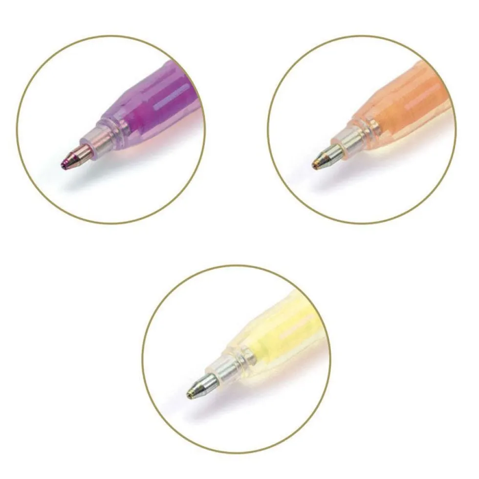 Lovely Paper Regnbue Gelpenne i Pastel (6 stk)