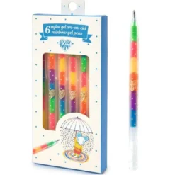 Lovely Paper Regnbue Gelpenne (6 stk)
