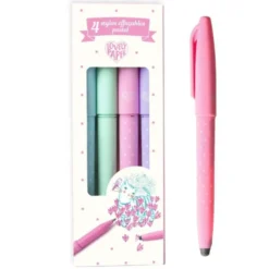 Lovely Paper Sletbare Kuglepenne i Pastelfarver (4 stk)