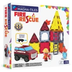 Magna-Tiles Brand- Og Redningsstation, 27 dele