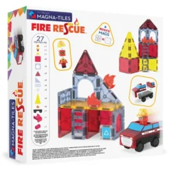 Magna-Tiles Brand- Og Redningsstation, 27 dele