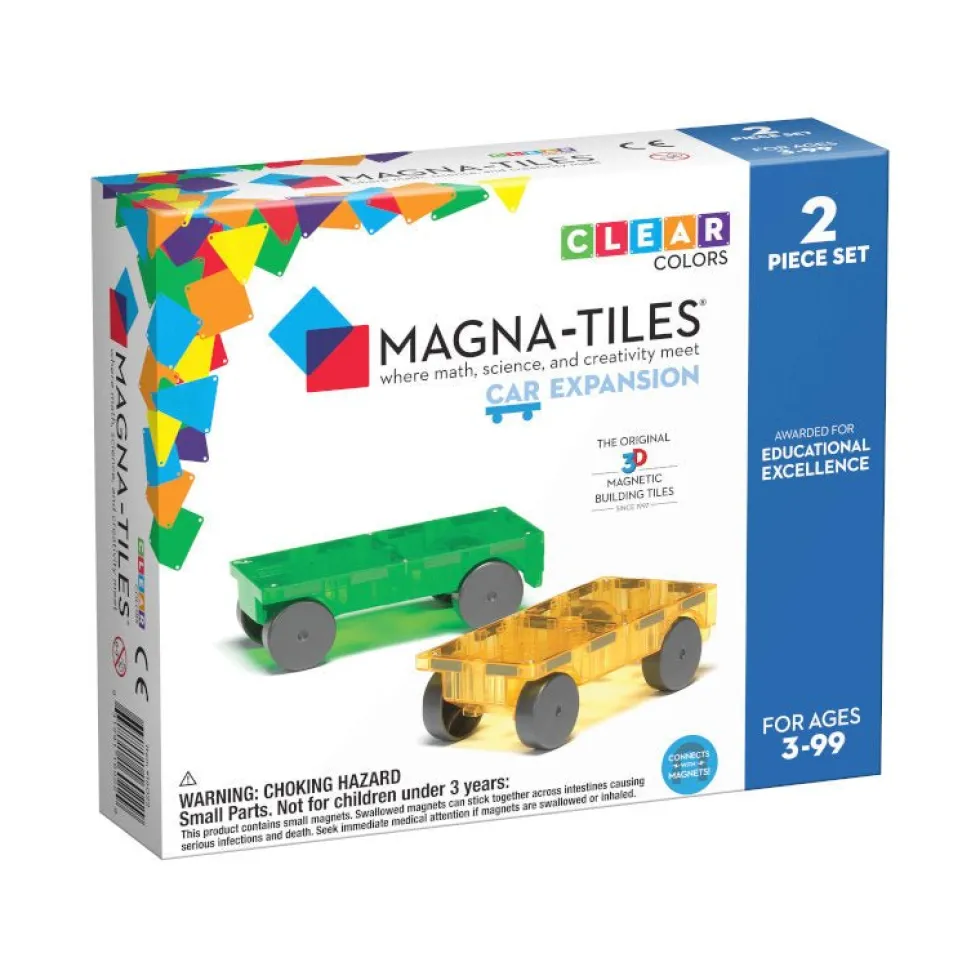 Magna-Tiles byggemagneter Cars, 2 stk
