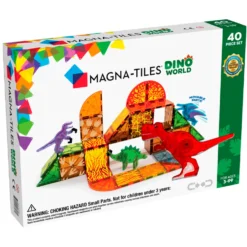 Magna-Tiles byggemagneter, Dino World - 40 dele
