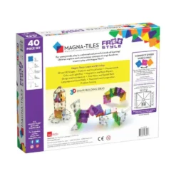 Magna-Tiles byggemagneter FreeStyle, clear - 40 dele