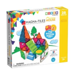 Magna-Tiles byggemagneter, House clear - 28 dele