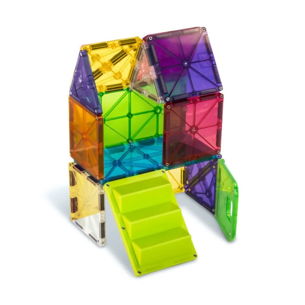 Magna-Tiles byggemagneter, House clear - 28 dele