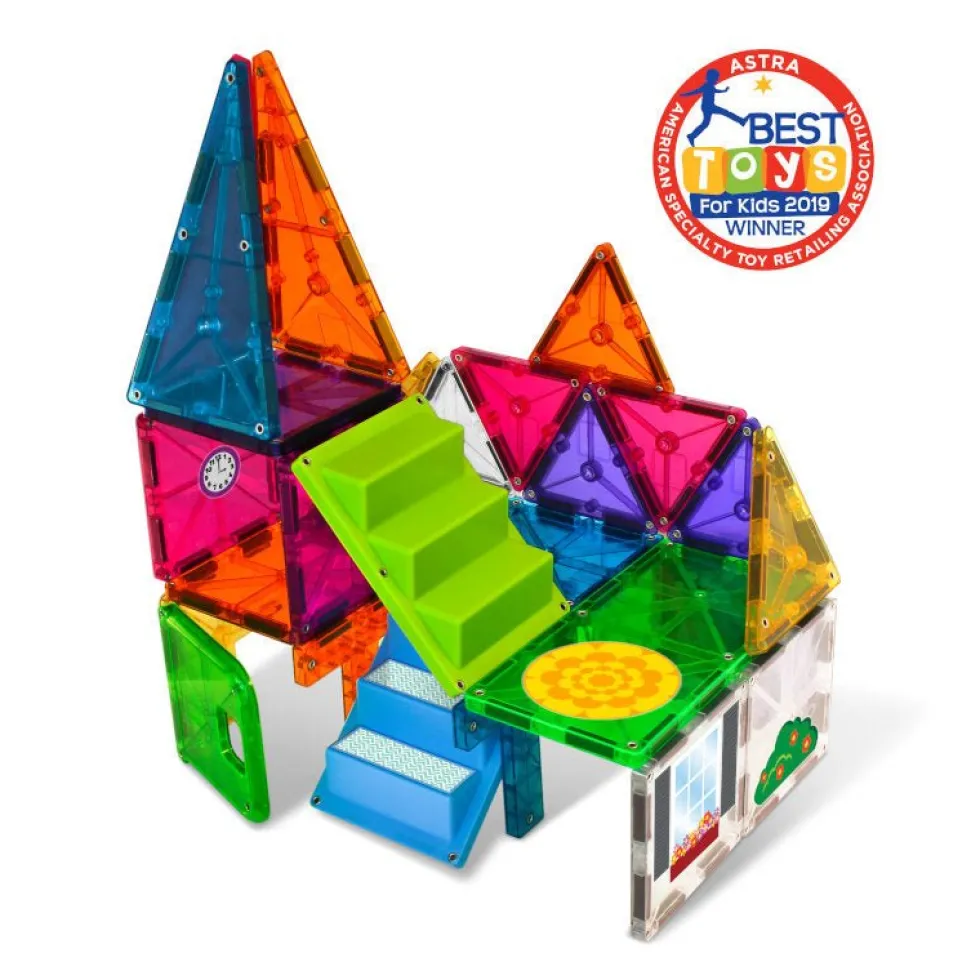 Magna-Tiles byggemagneter, House clear - 28 dele