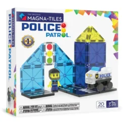 Magna-Tiles Politipatrulje, 20 Dele