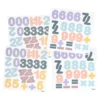 Magnetiske Tal 100 stk i Pastel