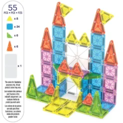 Magnetisk microMAGS Deluxe Rejsesæt (55 Dele)