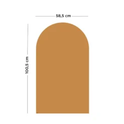 Magnetisk Tavle med Rund Top i Caramel (100 x 58 cm)