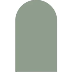 Magnetisk Tavle med Rund Top i Smaragdgøn (100 x 58 cm)