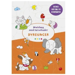 Malebog med farvekoder: Dyreunger