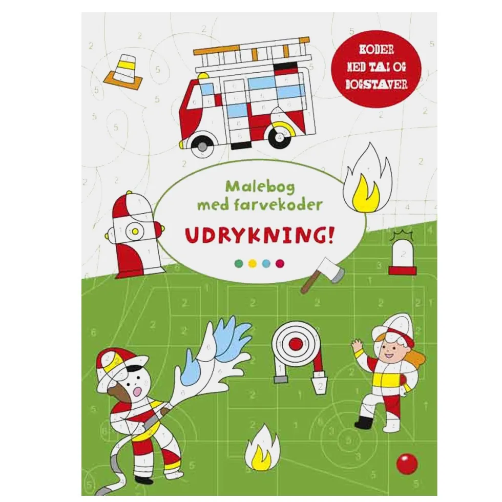Malebog med farvekoder: Udrykning!